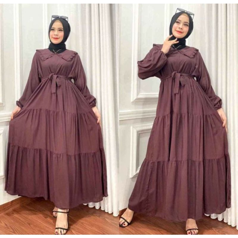 MIDI DRESS RAYON BEST SELLER dress SUSUN VIRAL