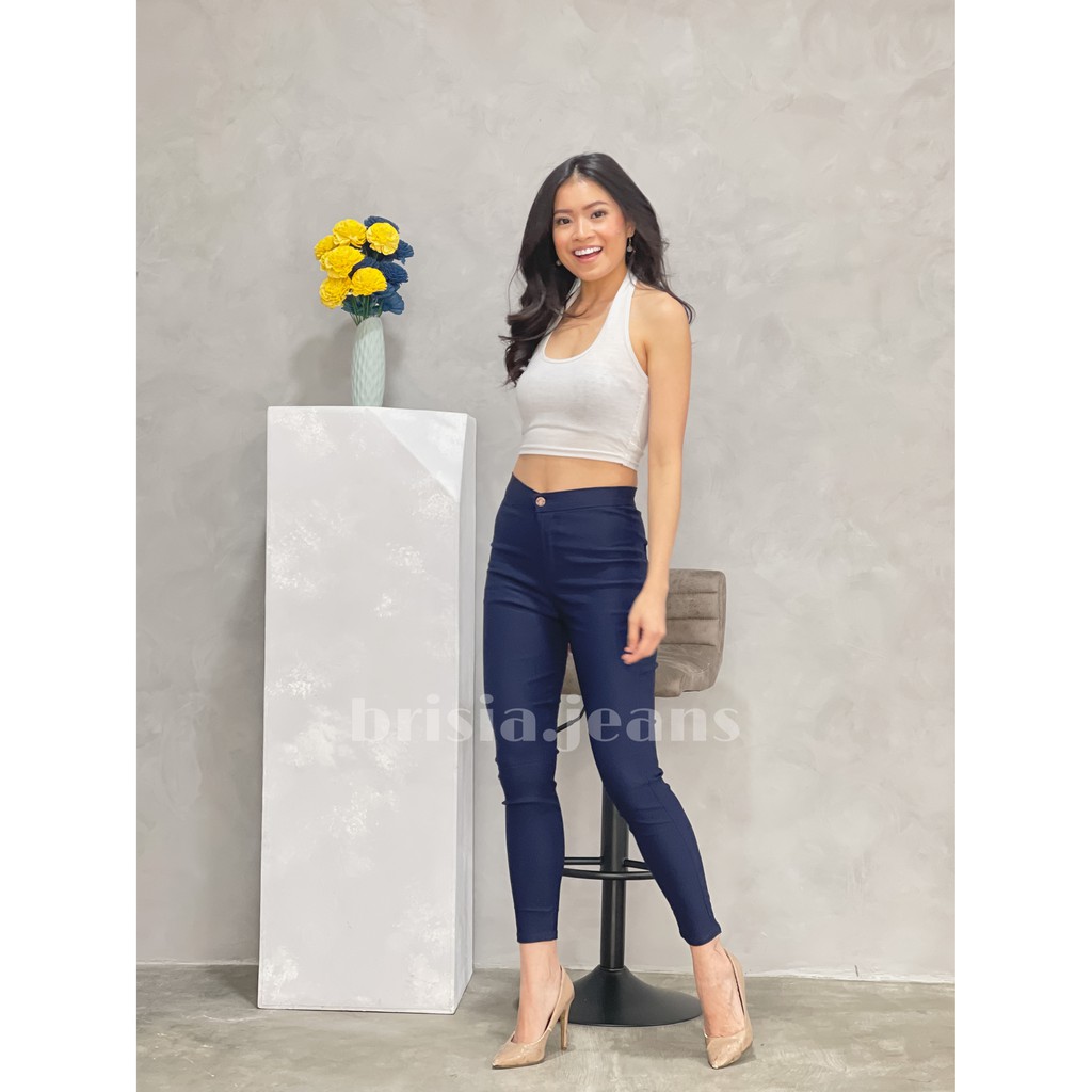 [SIZE M-XL] VALERIE Highwaist Pants - Navy / Formal Pants