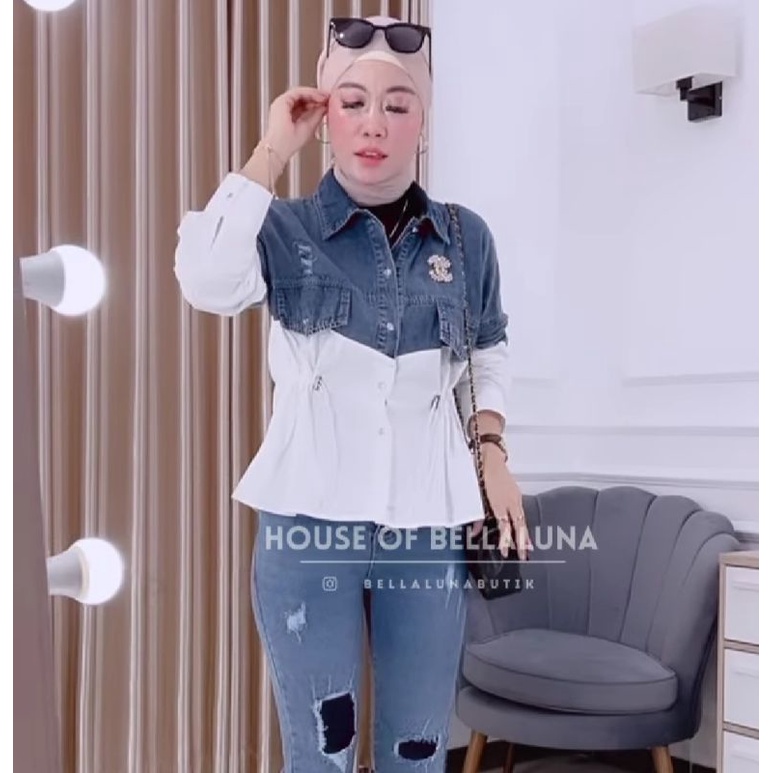 jaket mix katun kemeja fashion terbaru