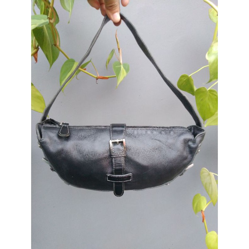 tomboy wiz shoulder bag kulit asli