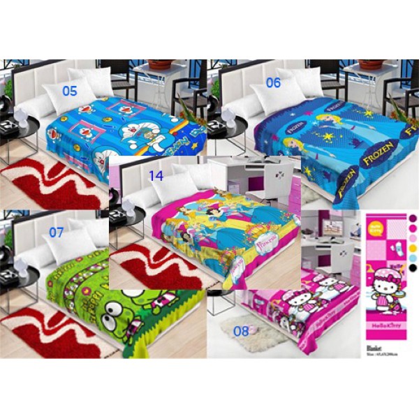 Terlaris selimut anak bulu karakter/selimut/selimut anak/selimut bulu/karakter