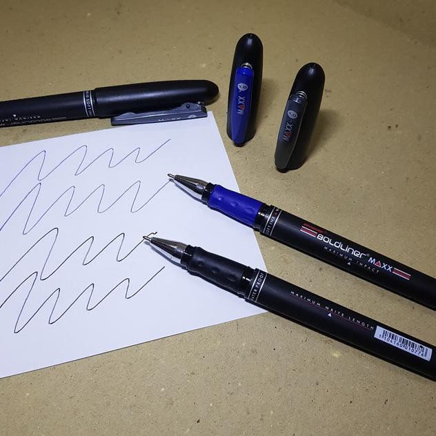 

ISTIMEWA!>-042 MAXX - Boldliner Ballpoint Pen Bolpen tebal 1.0 untuk Tanda Tangan - Biru