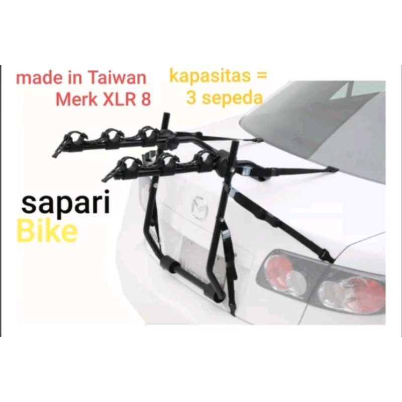 Bike Carrier XLR8 taiwan kapasitas 3 Sepeda rack gantungan cantolan sepeda di mobil Rak untuk Bawa sepeda