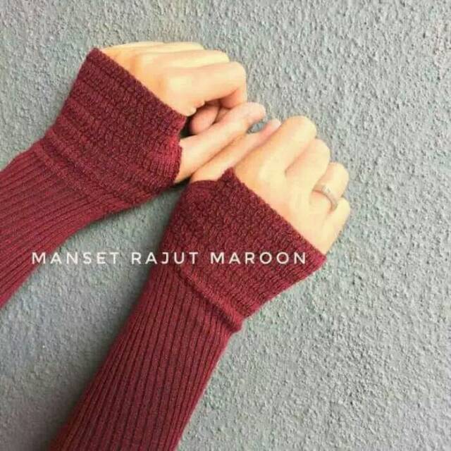 fashionshop119 Manset Tangan Rajut / Handsock Rajut / Manset Tangan / Fashion Muslim (fs)