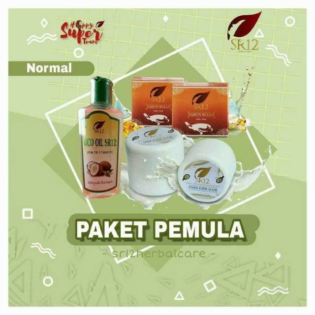 Paket pemula kulit normal SR12 BPOM ORIGINAL