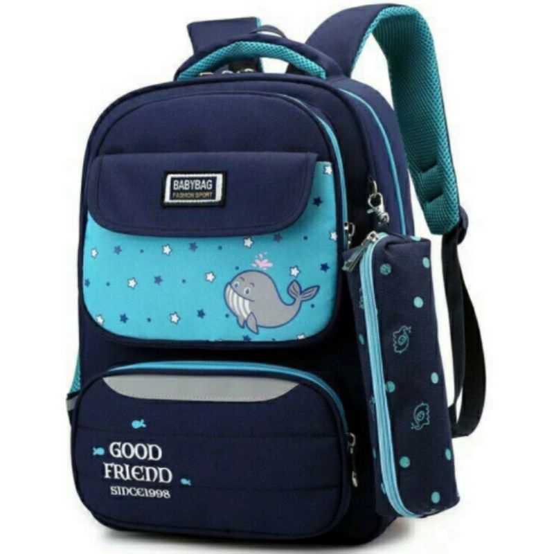 BPINK.ID Tas Sekolah Anak Perempuan Anak Laki-laki Tas Sekolah Dasar Tas Ransel Buku Kapasitas Besar