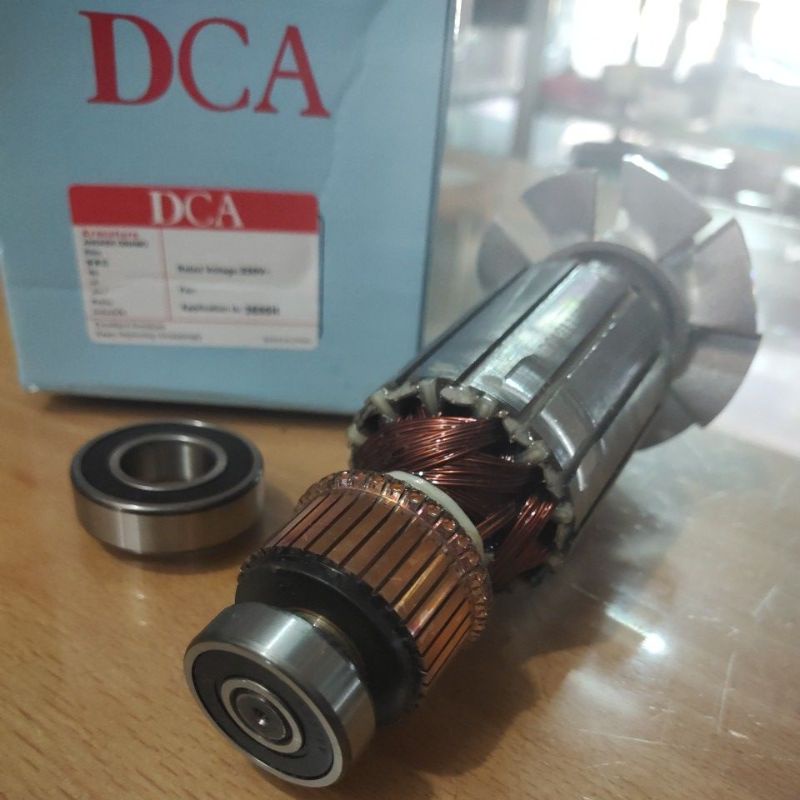 ORIGINAL PARTS 〽️ 1 Paket Rotor DCA • 3600H ➕ 2 Bearing Depan 6004 & Belakang 6200 • PT 198 198mm | 