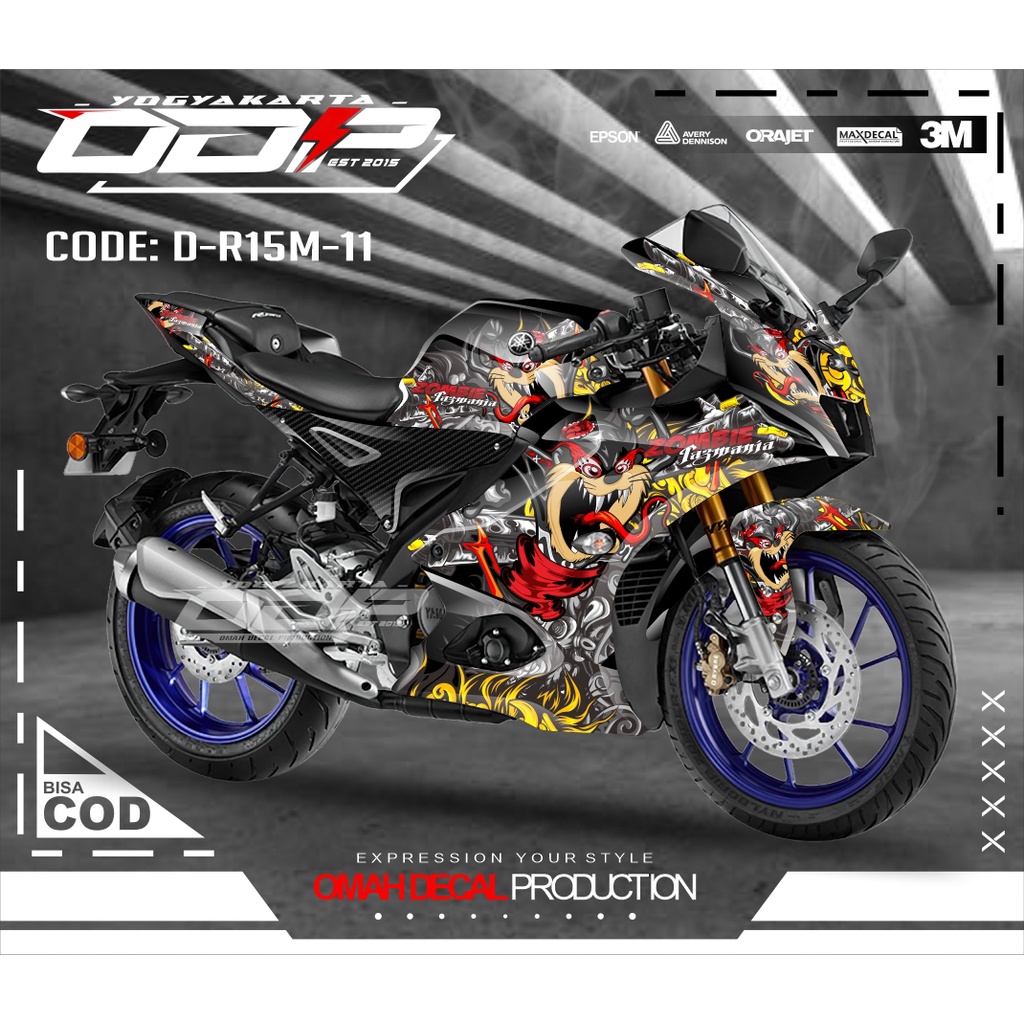 DECAL STIKER R15M V4 V1 V2 V3 V4 DECAL MOTOR R15M YAMAHA DEKAL TERBAIK TERLARIS DAN KULITAS TERBAIK 