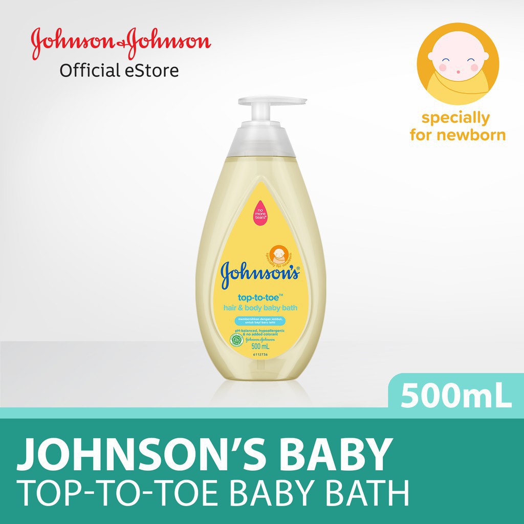 Johnson's Baby Top To Toe Bath Pump 500ml - Johnson Sabun Mandi Bayi 500 ml