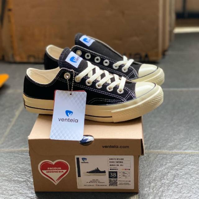 VENTELA 70S Low Black Natural