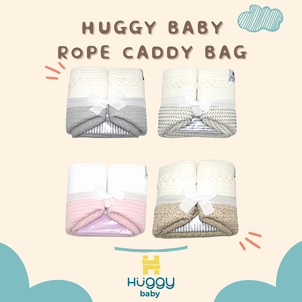 Huggy Baby BAG01 Rope Caddy Bag | Diaper Bag Organizer Bag Tas Bayi