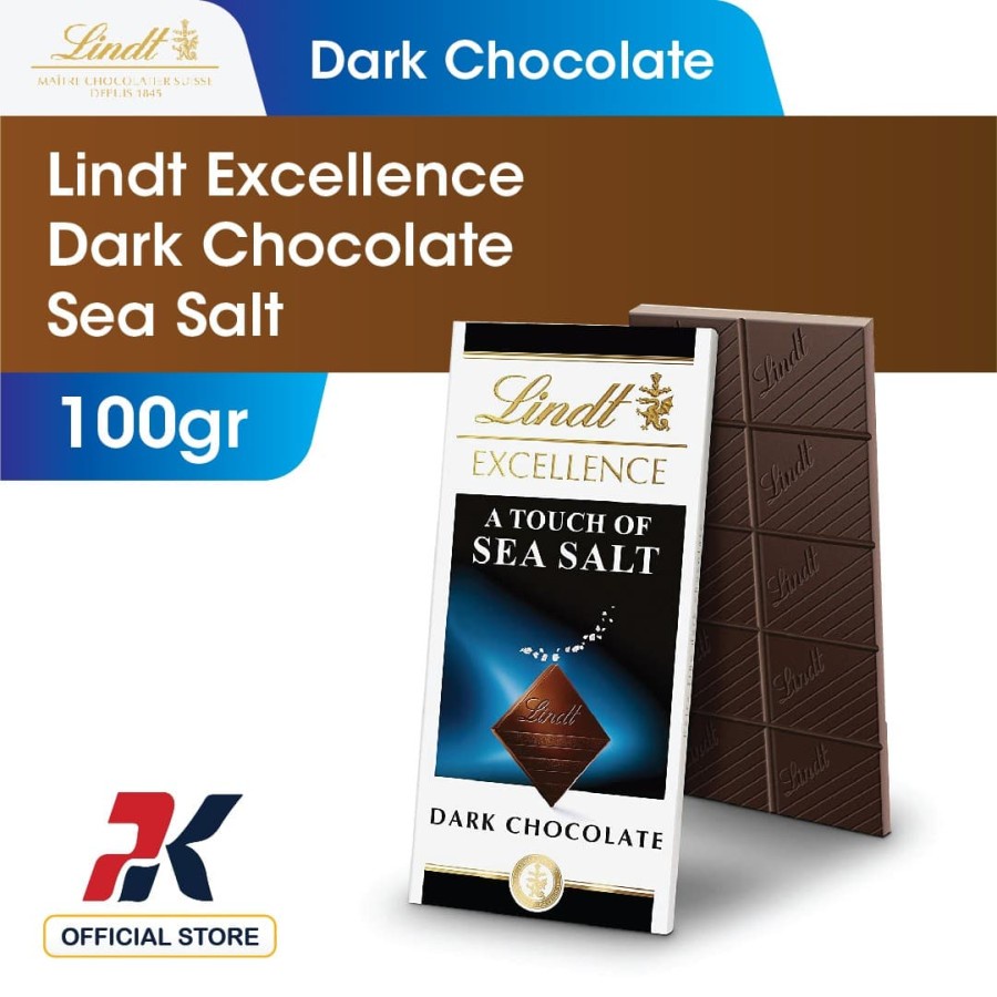 

Lindt Excellence Dark Chocolate with Sea Salt 100gr