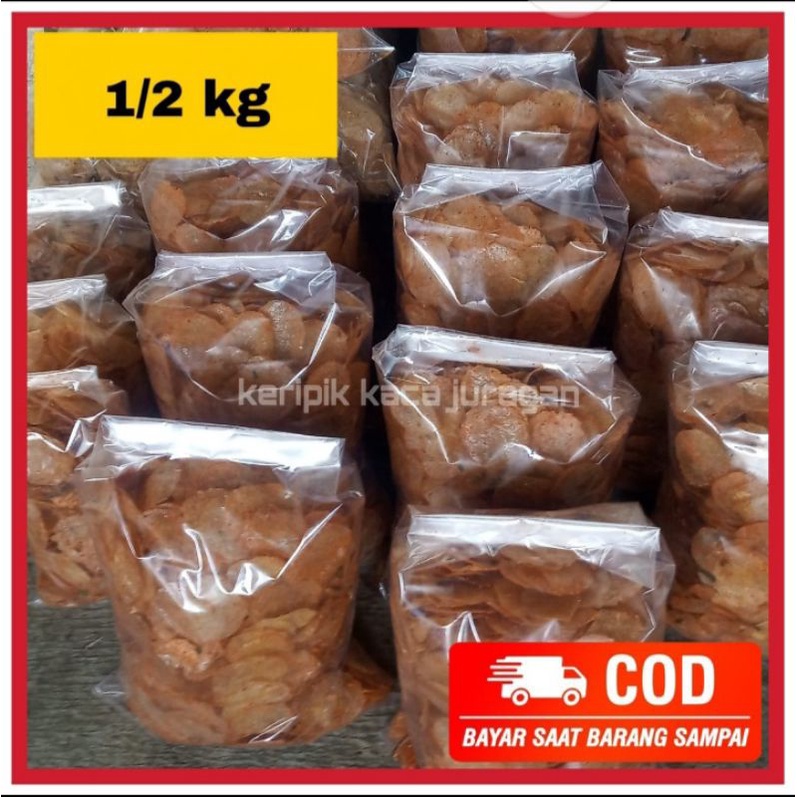 

kripik kaca /keripik kaca/pikca/kripik beledag/kripik beling 1/2 kg