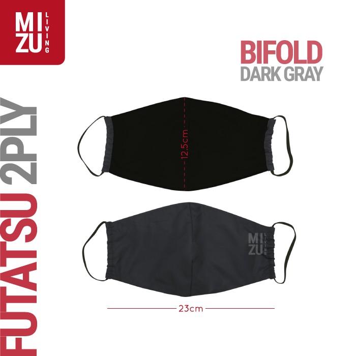 [SALE] MIZU FUTATSU Masker Kain 2 Ply Lapis NON-MEDIS Cuci Ulang Pakai REUSABLE WASHABLE Mask-BIFOLD