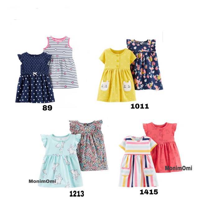  Carters  dress setelan baju  anak  perempuan Shopee Indonesia 