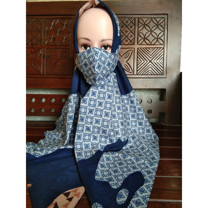 Jilbab + masker Umama motif no 11