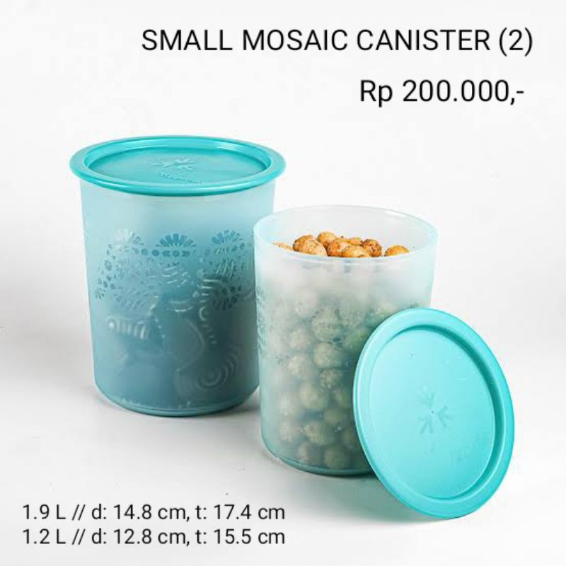 PROMO  Tupperware - Paket toples tosca 2,8 L dan 1,9 L / Toples lebaran