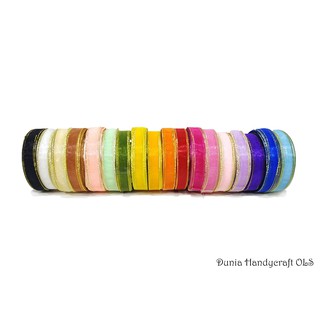 Pita Organdi Warna 1 2 inch Bahan Kerajinan Tangan DIY Pita Organdi Warna 1 2 inch Bahan Kerajinan Tangan DIY
