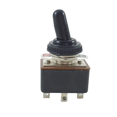 Toggle Saklar 6 Pin On Off Hitam Switch Togle Kaki 6p 3A 5A