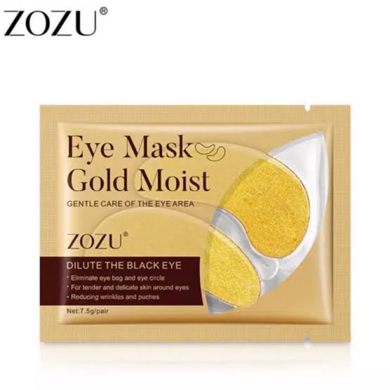 Zozu Eye Mask Gold Moist Nourish Masker Mata Gold Crystal Collagen Emas