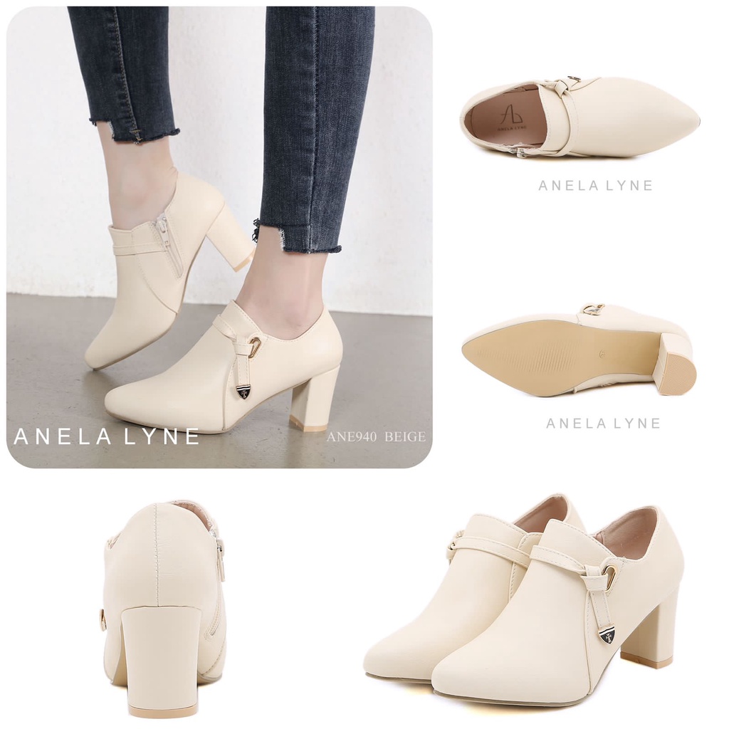 ANELA LYNE ALEXSA BOOTS HEEL SHOES ANE940 ORIGINAL