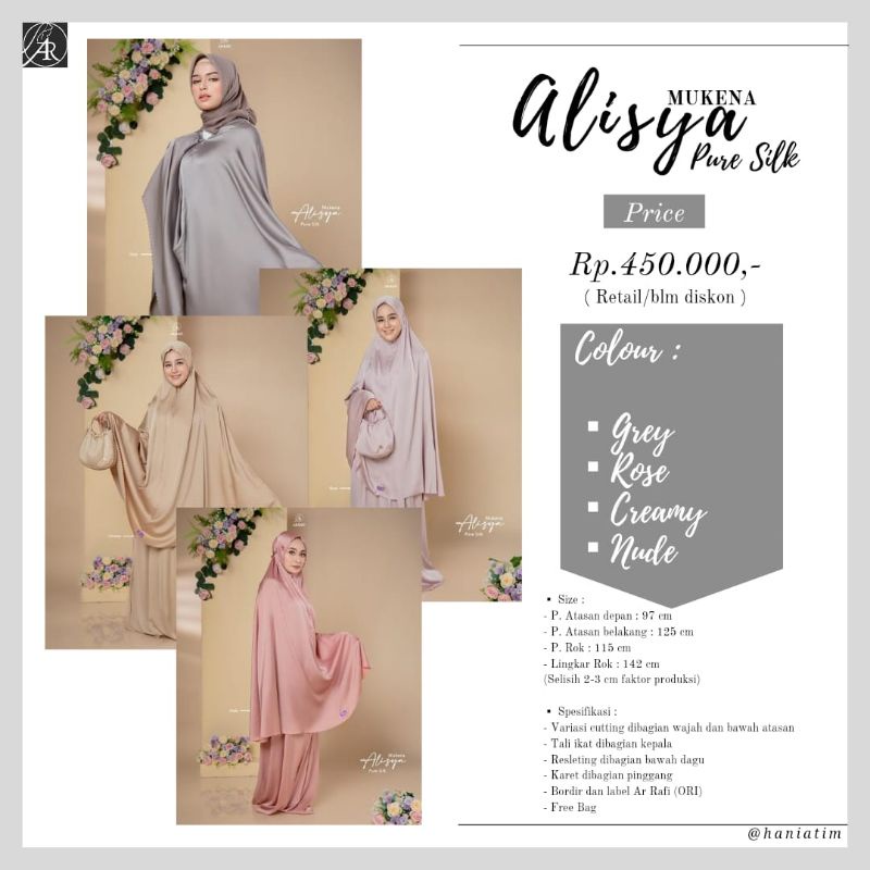 MUKENA ALISYA by AR RAFI