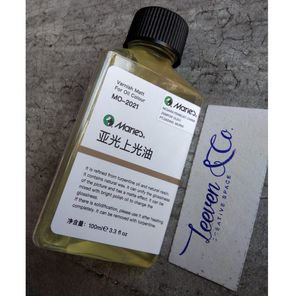 

MARIES MATT VARNISH FOR OIL PAINTING 100ML