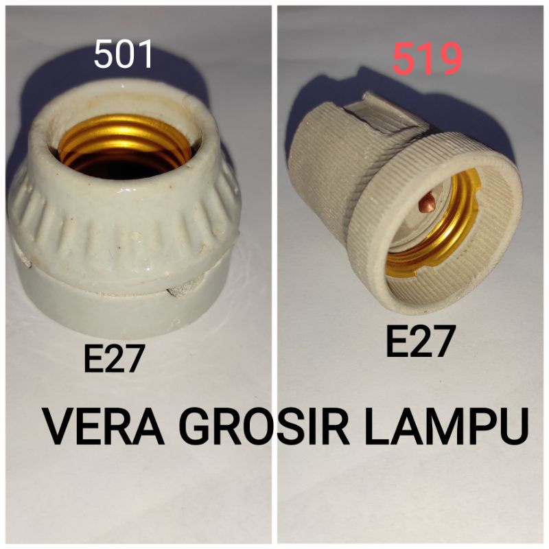 FITING LAMPU KERAMIK E27 / FITING KERAMIK E27