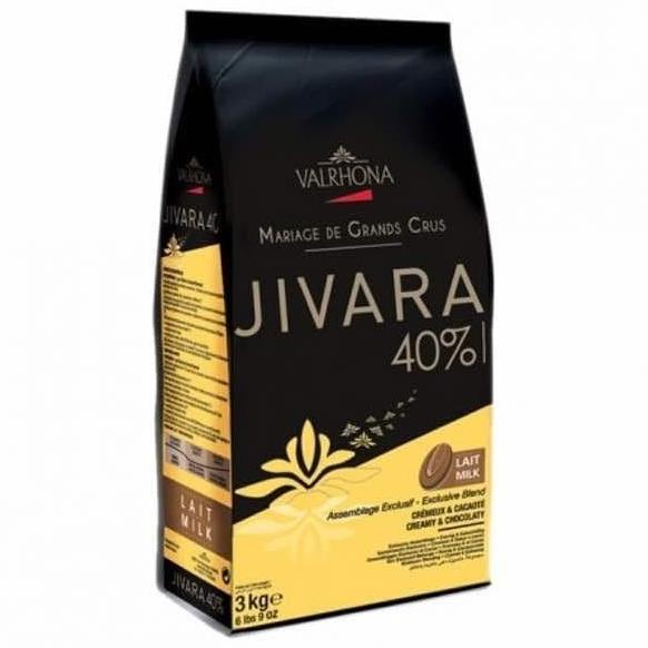 

Valrhona Jivara 40% 3kg milk chocolate couverture original pack 3kg bakernbar99 Ayo Beli