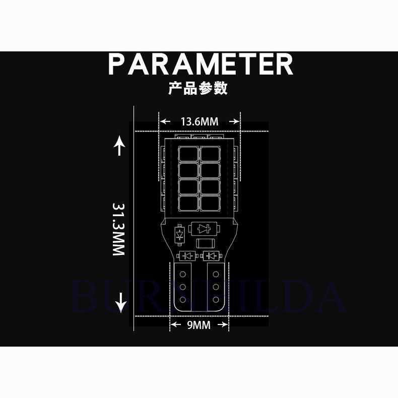 Lampu LED Mobil LED PFC Car Lights T16 27SMD accesoris mobil burnhilda