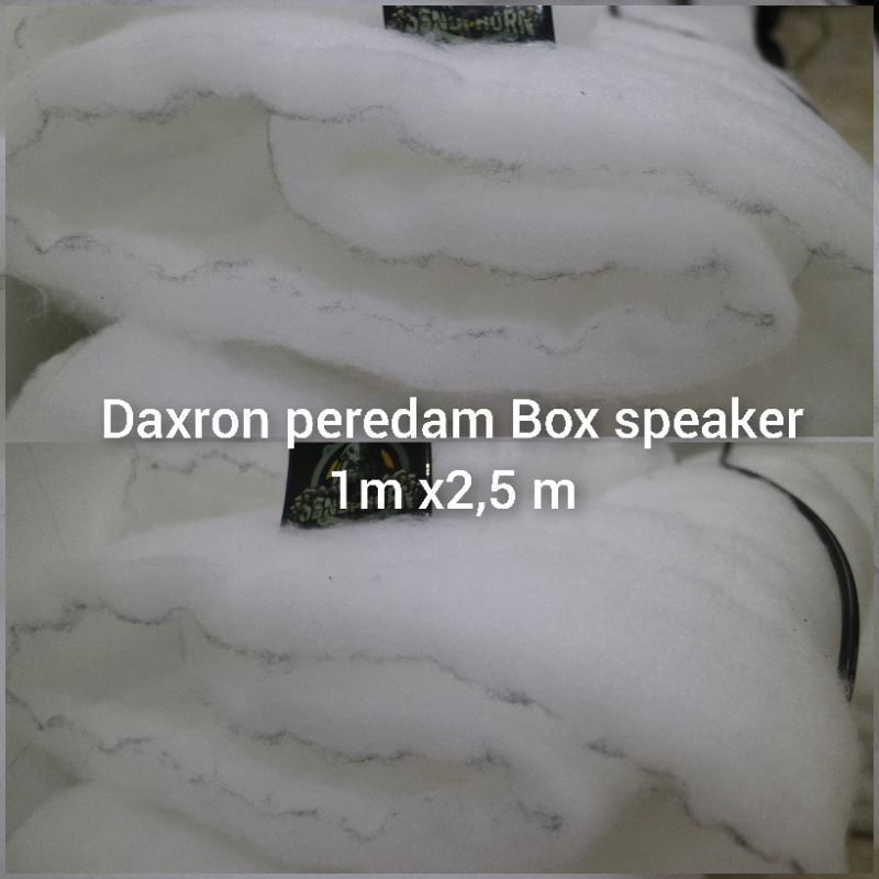 Dakron Silicon Peredam Box Speaker Glasswoll Putih