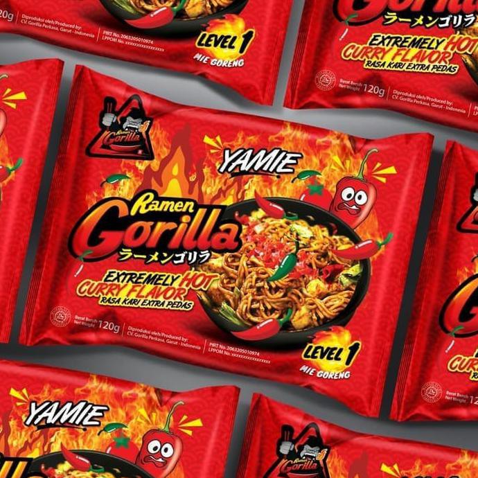 

Mie Ramen Gorilla Instant Goreng/Kuah