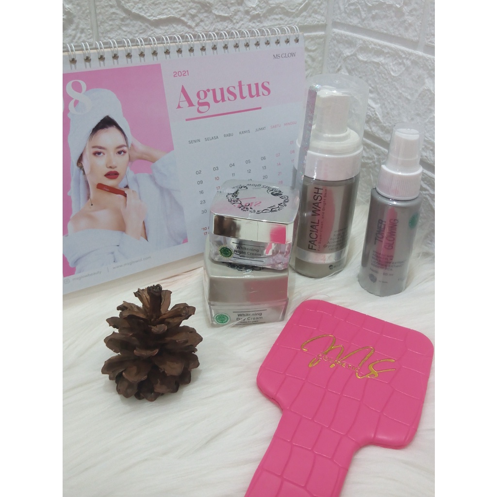 Skincare msglow Paket Whitening Series ori bpom