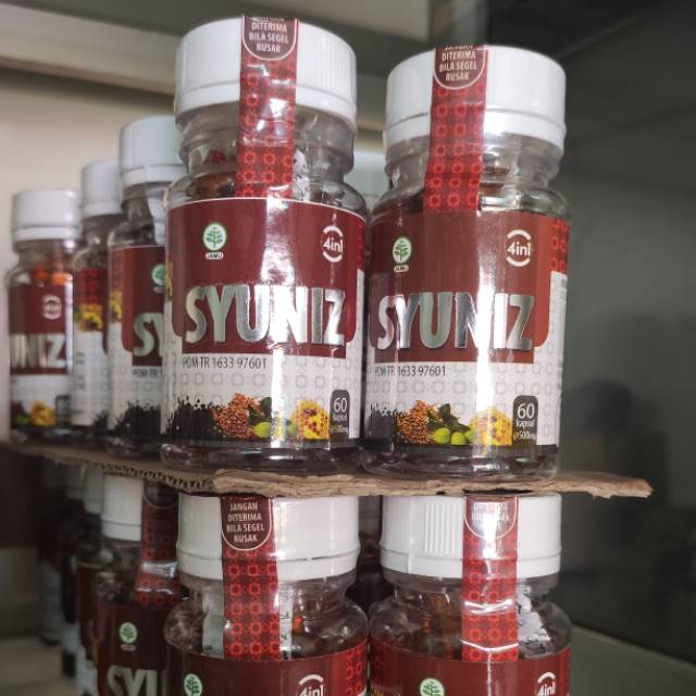 Syuniz 4 in 1 60 kapsul Habbatussauda zaitun propolis dan fenugreek (hulbah)