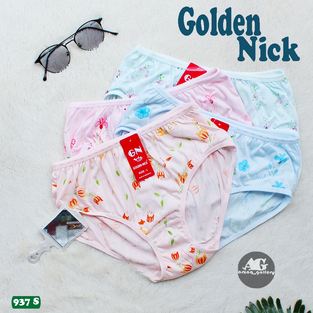 [ 3 pc ] CD Golden Nick SABLON 937s | Celana Dalam GN Print