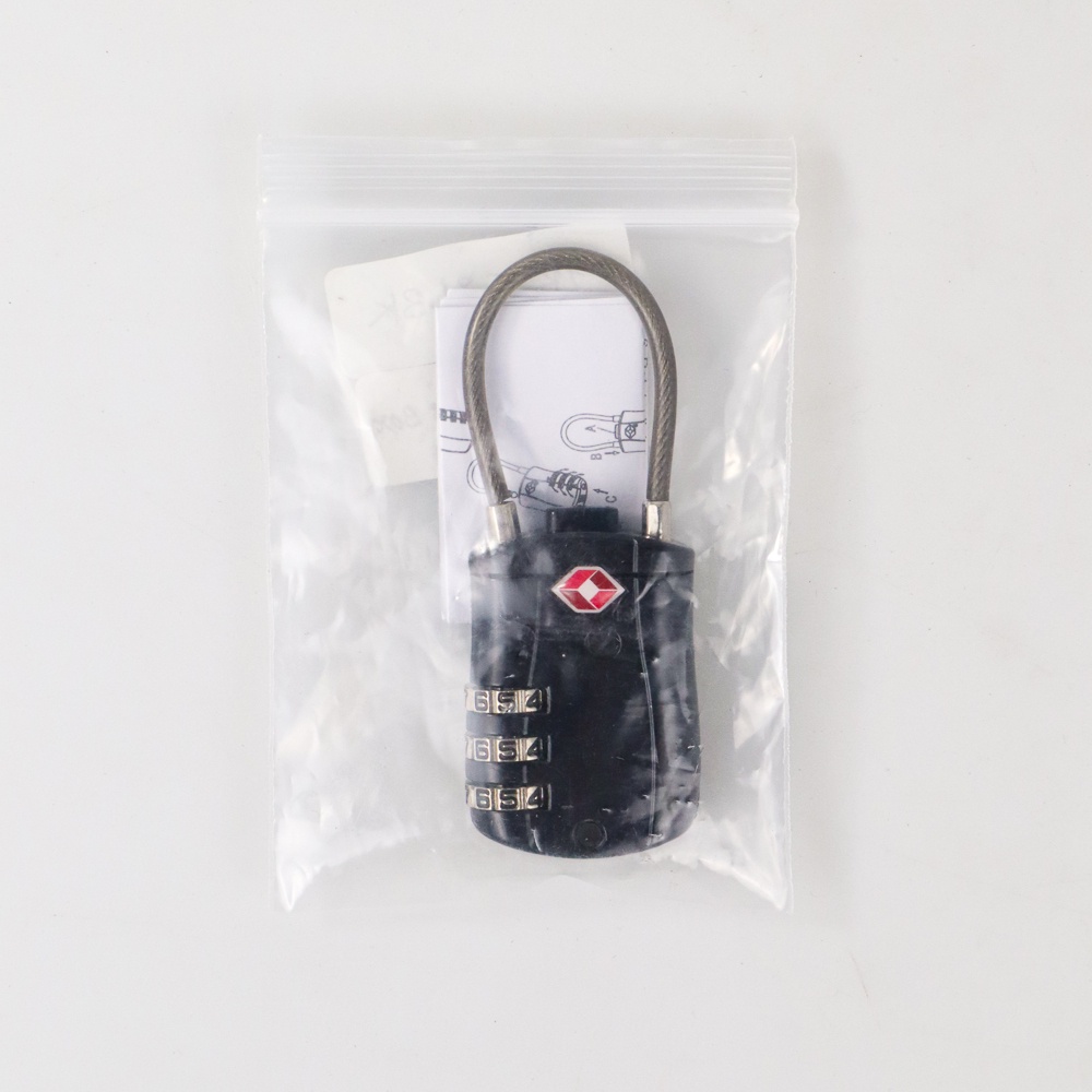 Gembok Koper TSA Padlock Kode Angka 3 Digit TSA007