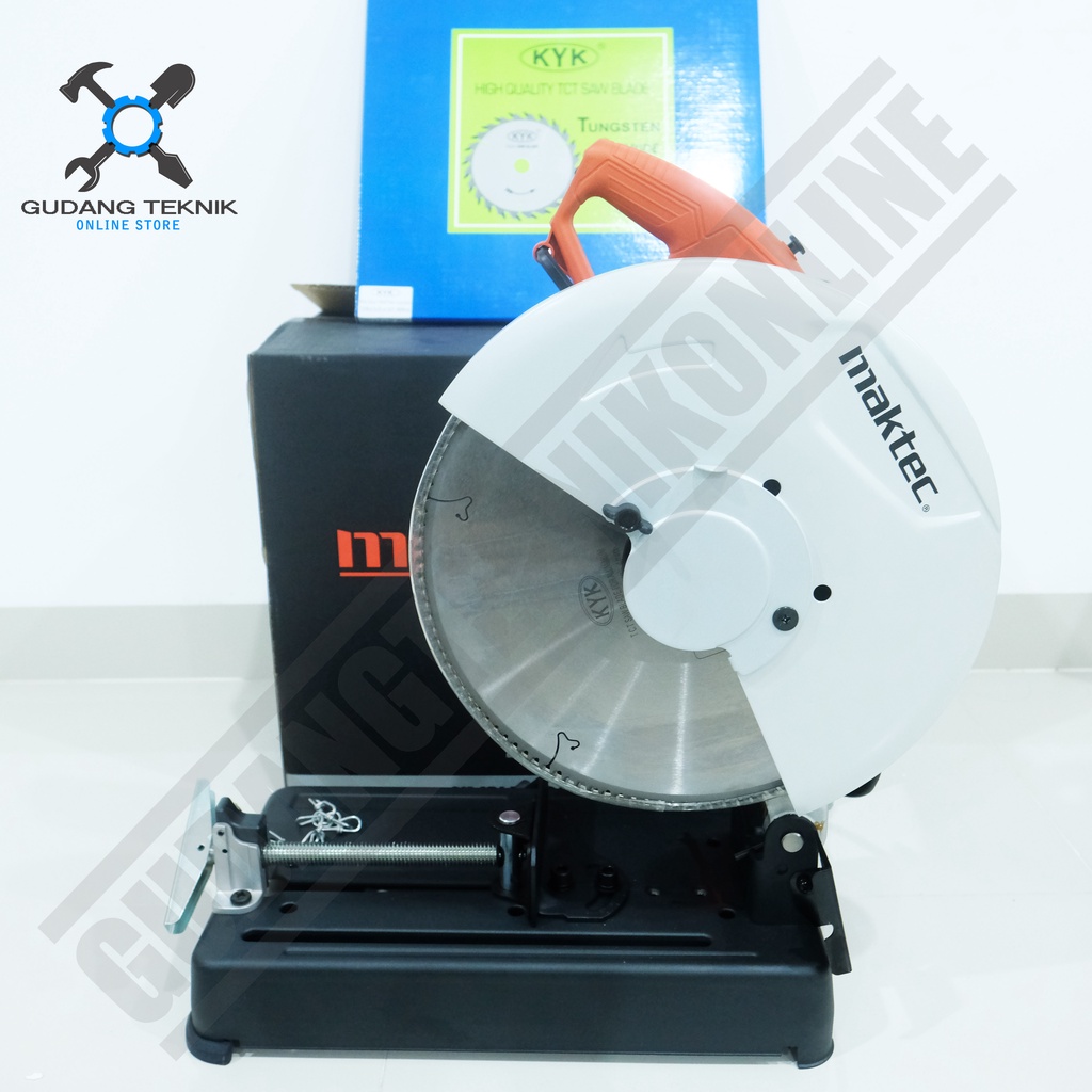 Cut Off 14&quot; MAKTEC / Mesin Potong Tulang Aluminium Besi 14 Inch - Circular Saw Blade 14&quot; KYK 120T