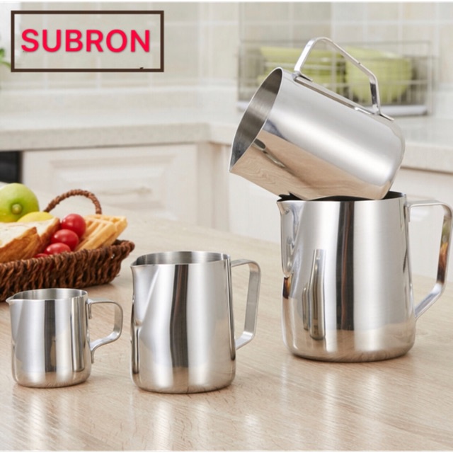 Milk jug pitcher measurement latte art jug polos 600ml stainless steel needle