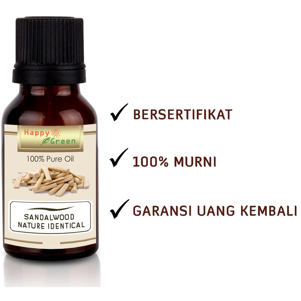 Happy Green Sandalwood Nature Identical Essential Oil -Minyak Cendana Nature Identik