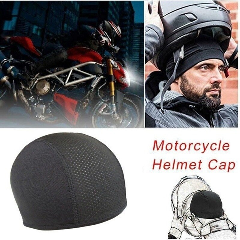 [BISA COD] Topi Cover Beanie dalam pelindung kepala helm motor sepeda inner cap