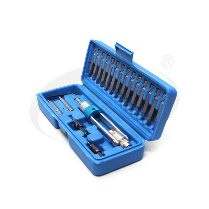 HL Screwdriver Set 20Pcs Obeng Bolak Balik Mata Bor Lengkap Koper