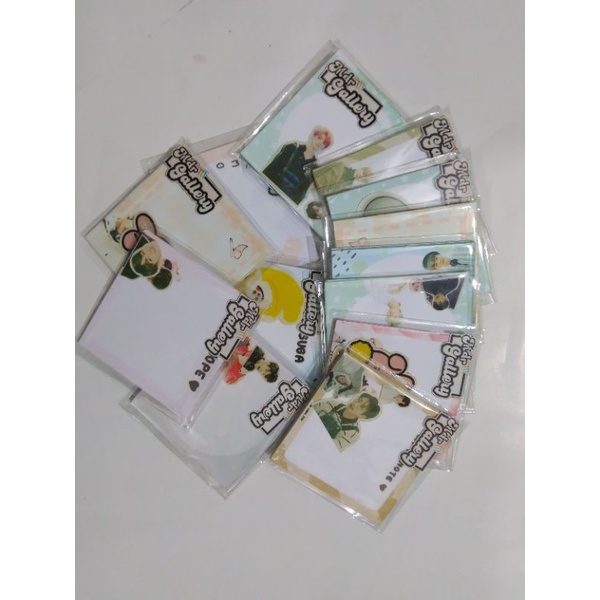 

MEMO PAD memopad notes BTS SERIES BISA CUSTOM ukuran 7 x 7 cm isi 50 lembar