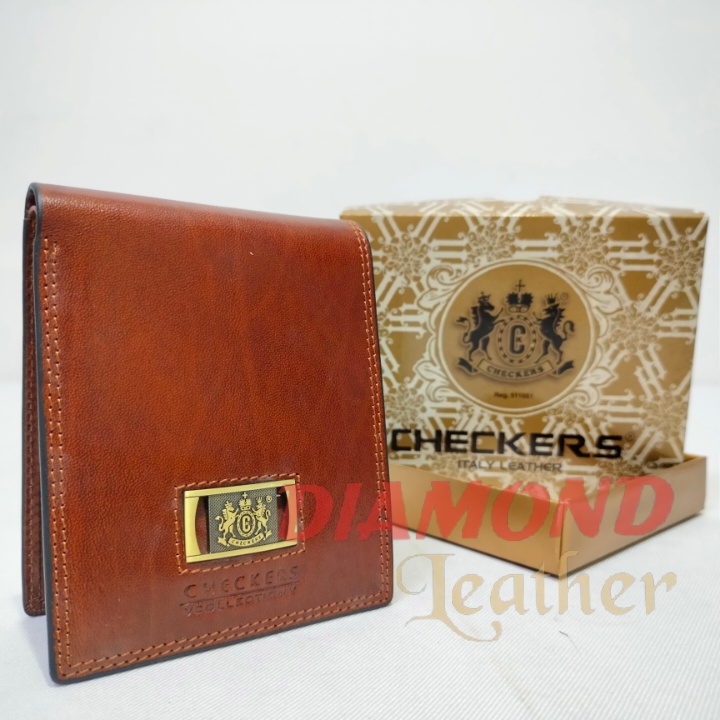 Dompet Lipat Checkers Dompet Kulit Asli Merk Checkers CK 16