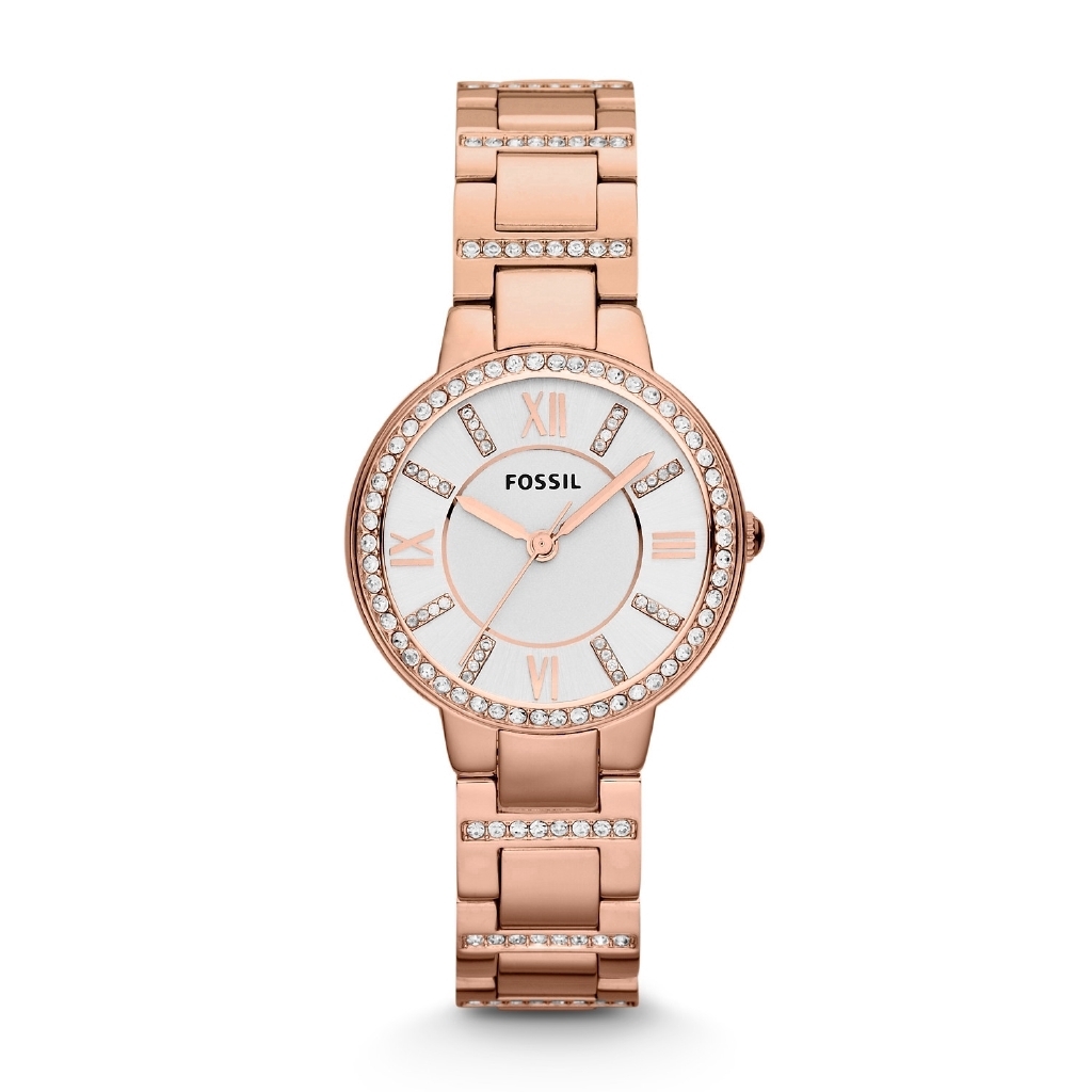 Fossil Virginia Rose-Tone Stainless Steel Watch [ES3284]