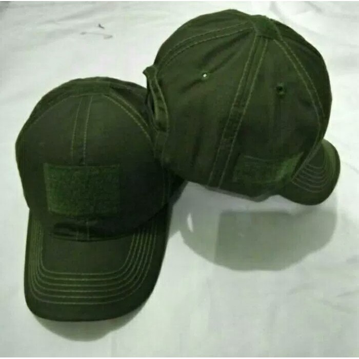 TOPI VELCRO HIJAU - TOPI HIJAU VELCRO