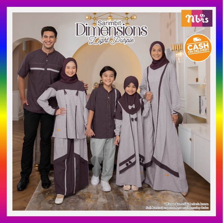 Sarimbit Nibras Terbaru 2022 Promo Baju Sarimbit Keluarga Muslim Lebaran Pasangan Couple Dimension P