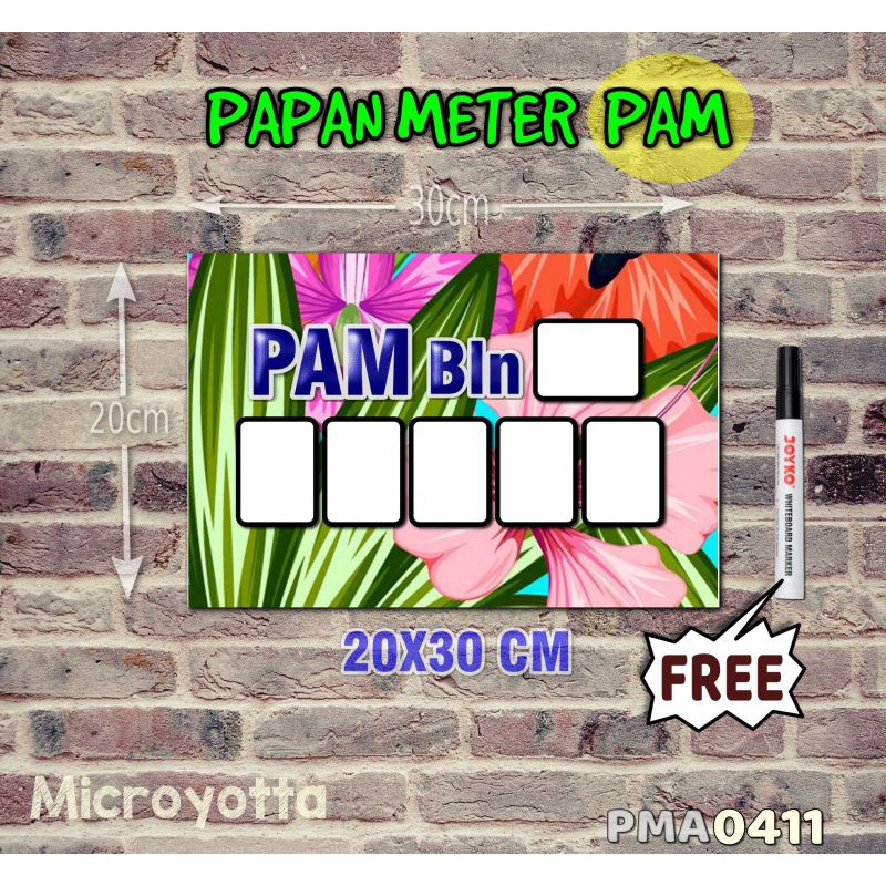 

Microyotta Papan Meter Listrik PLN PAM motif Unik - Tropical 11