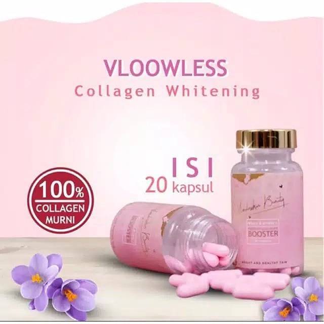 Promo / Vloowless Collagen Whitening Booster / terbuat dr 100% PURE COLLAGEN MURNI