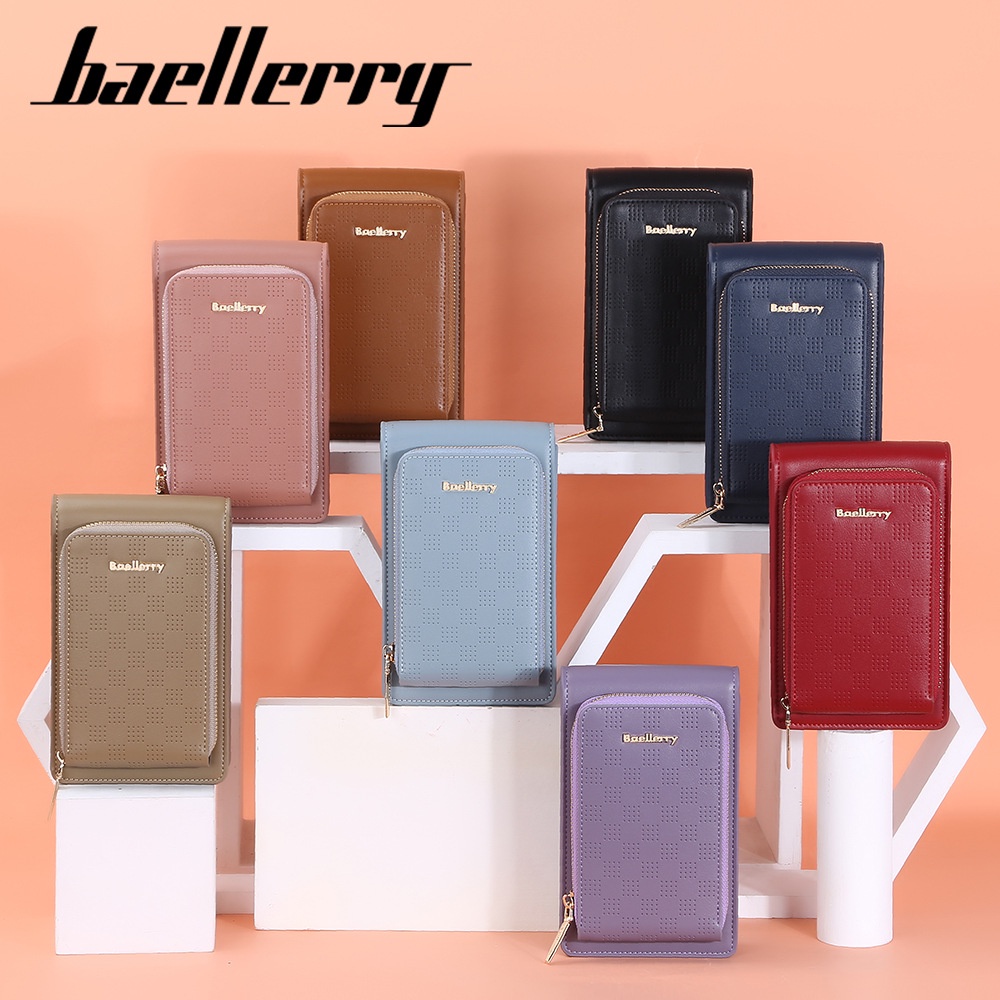 BAELLERRY N2360 Tas Selempang Wanita Dompet Panjang Wanita Dompet Handphone Sling Bag WATCHKITE WKOS