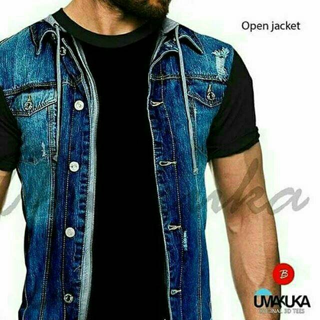 Kaos 3d open jaket